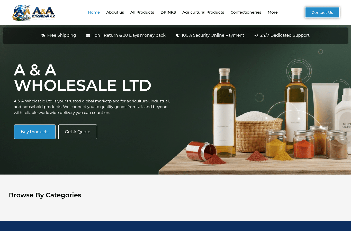 Capture d'écran de a-awholesaleltd.co.uk