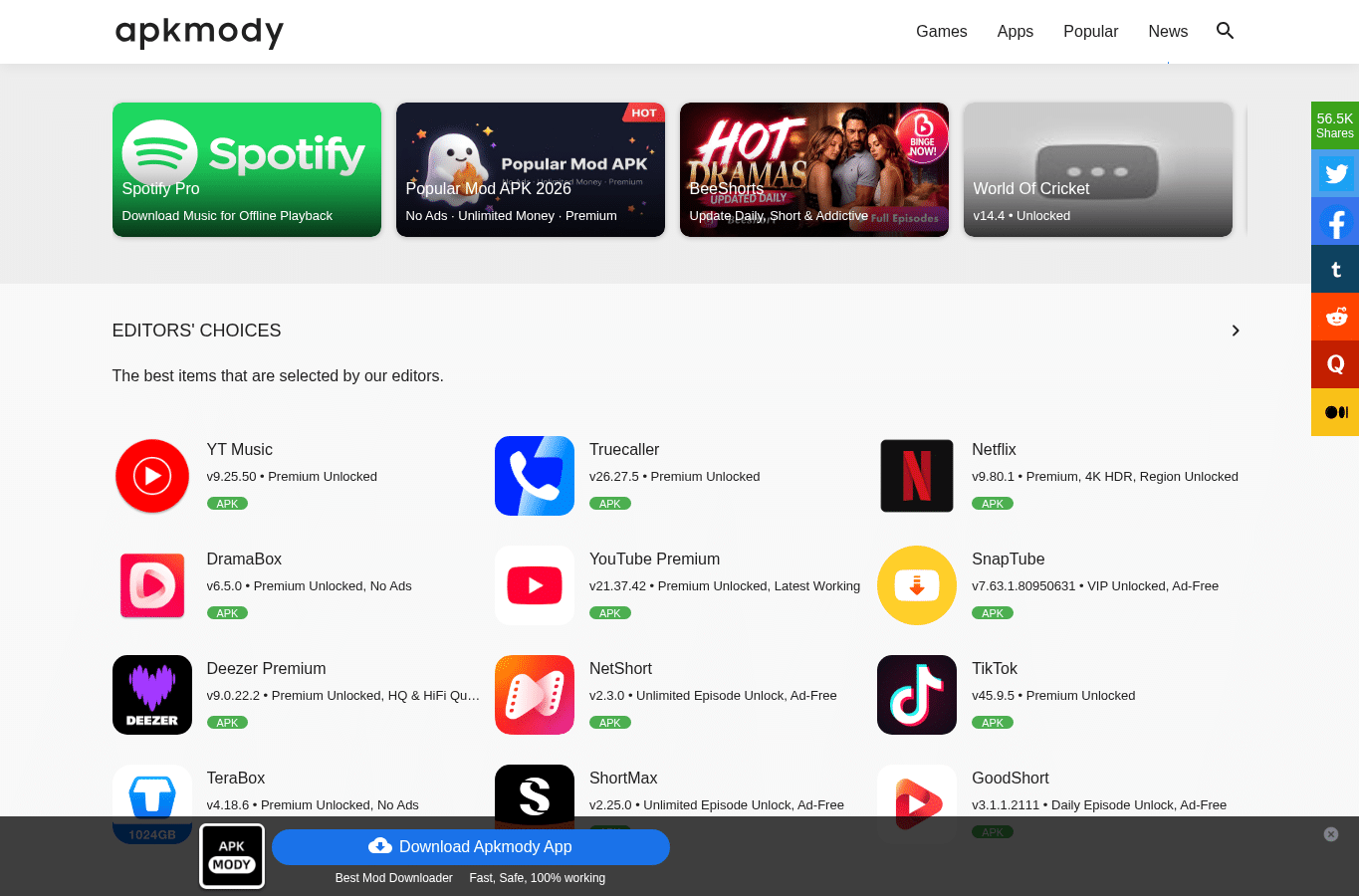 Capture d'écran de apkmody.io