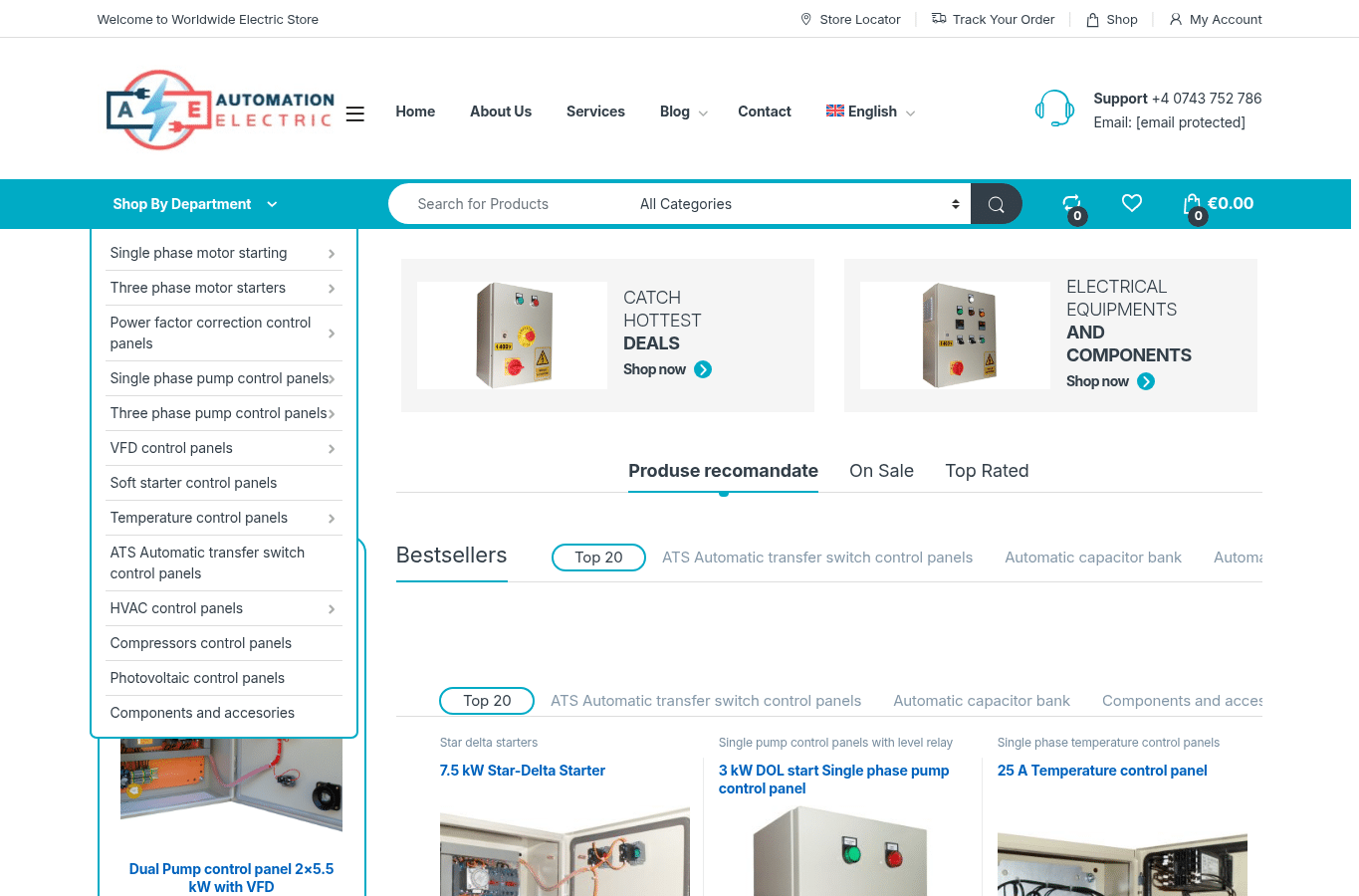 Capture d'écran de automation-electric.com