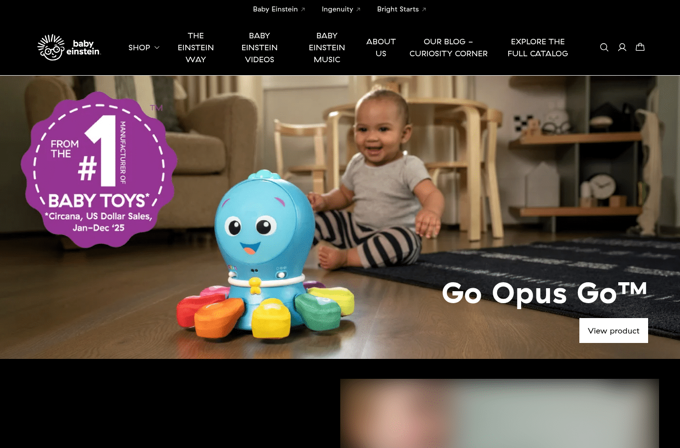 Capture d'écran de babyeinstein.com