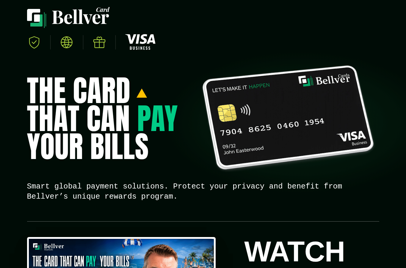 Capture d'écran de bellvercards.com