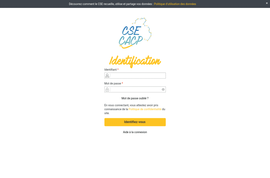 Capture d'écran de csecacp.fr