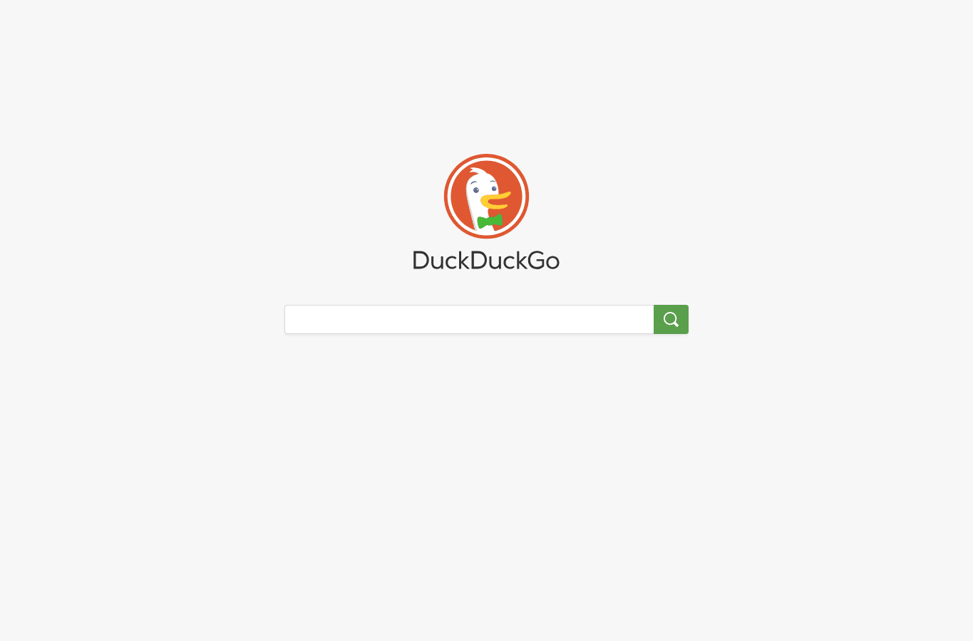 Capture d'écran de duckduckgo.com