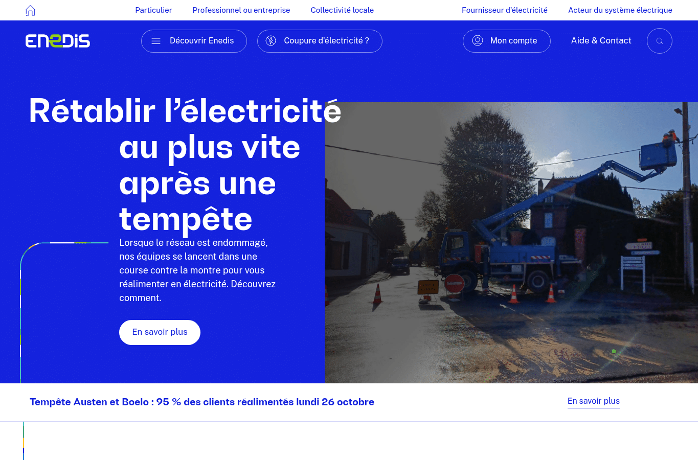 Capture d'écran de enedis.fr