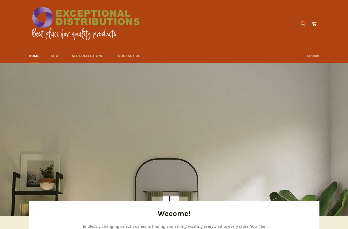 Capture d'écran de exceptionaldistributions.com