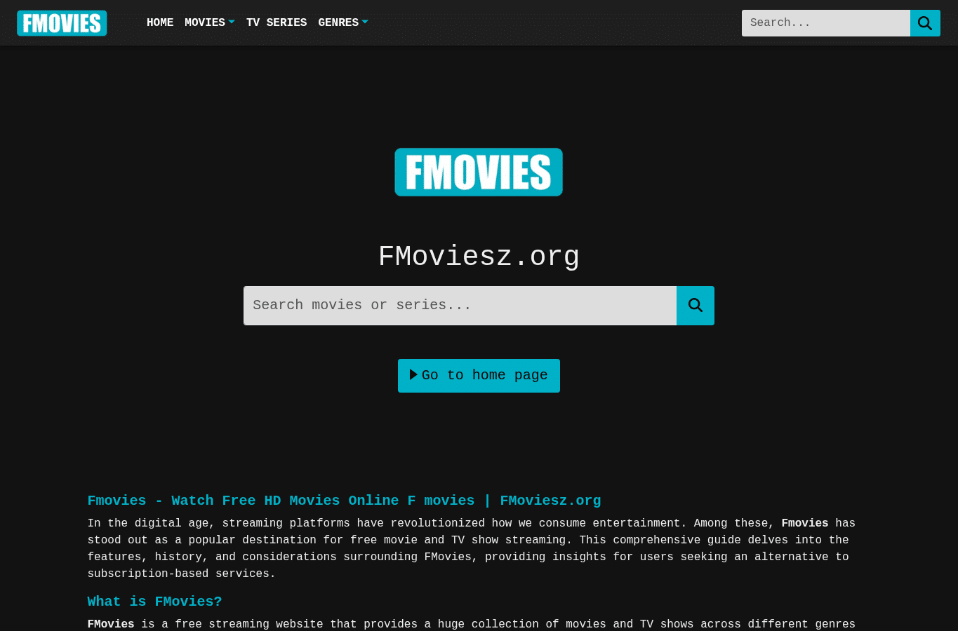 Capture d'écran de fmoviesz24.org