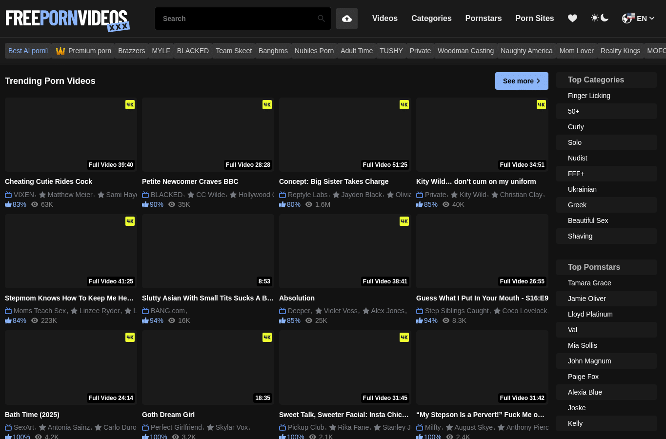 Capture d'écran de freepornvideos.xxx