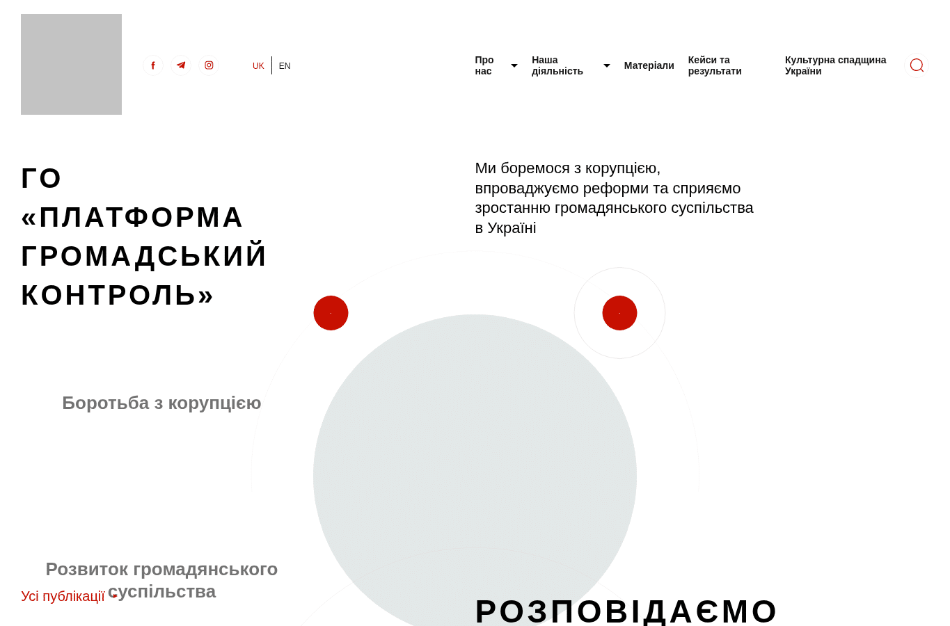 Capture d'écran de gromko.org.ua
