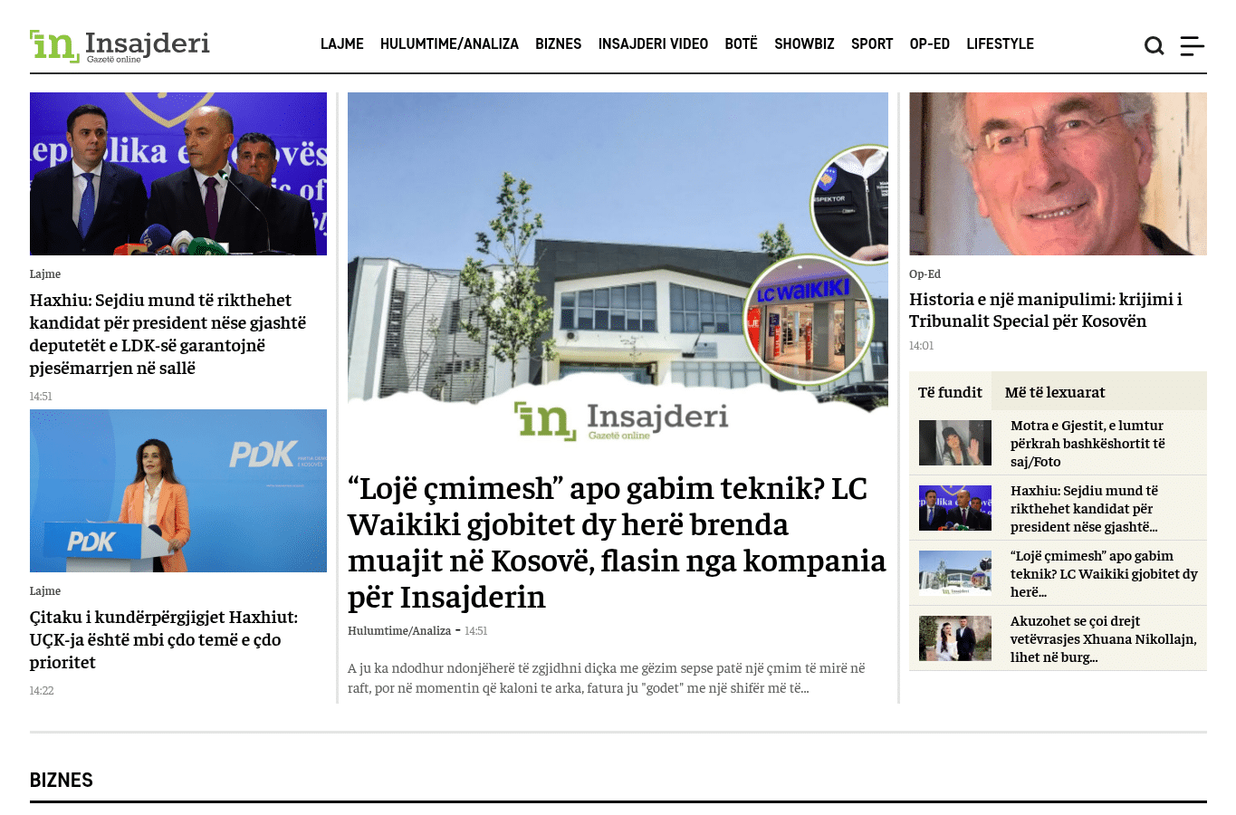 Capture d'écran de insajderi.org