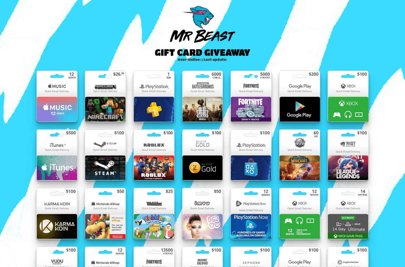Capture d'écran de jimmygiftcard.com
