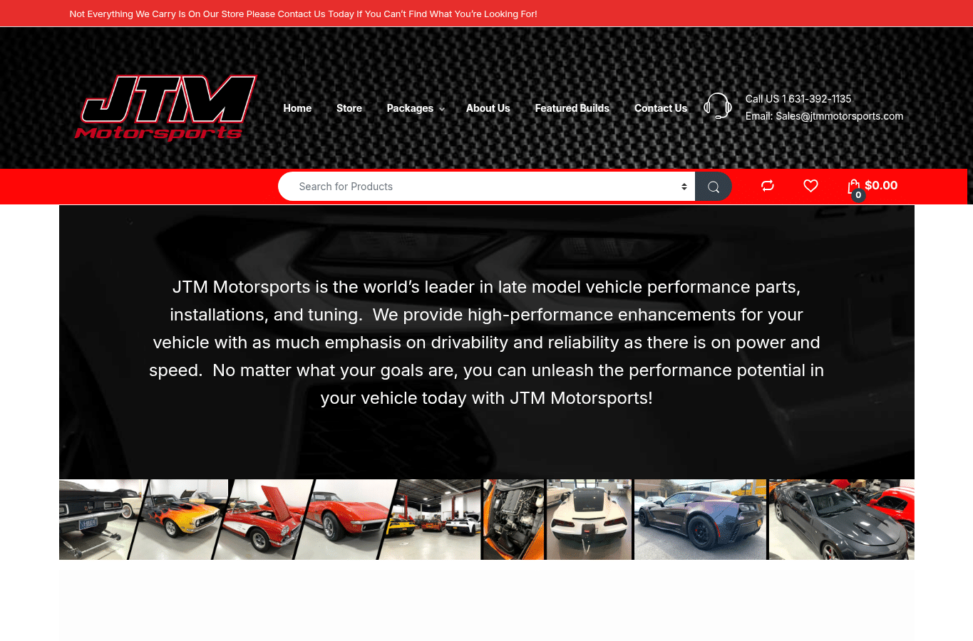 Capture d'écran de jtmmotorsports.com