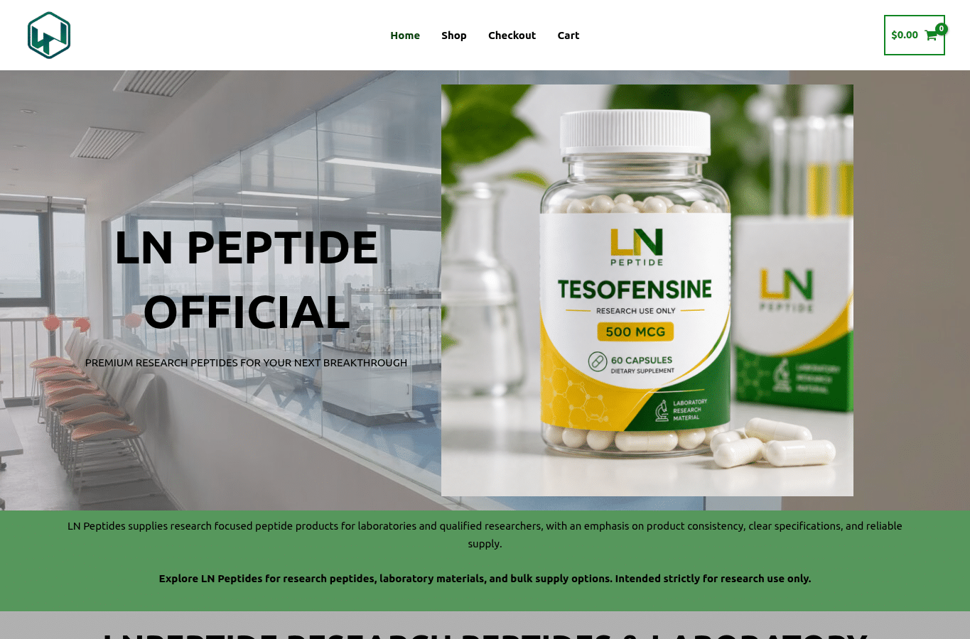 Capture d'écran de lnpeptideofficial.com