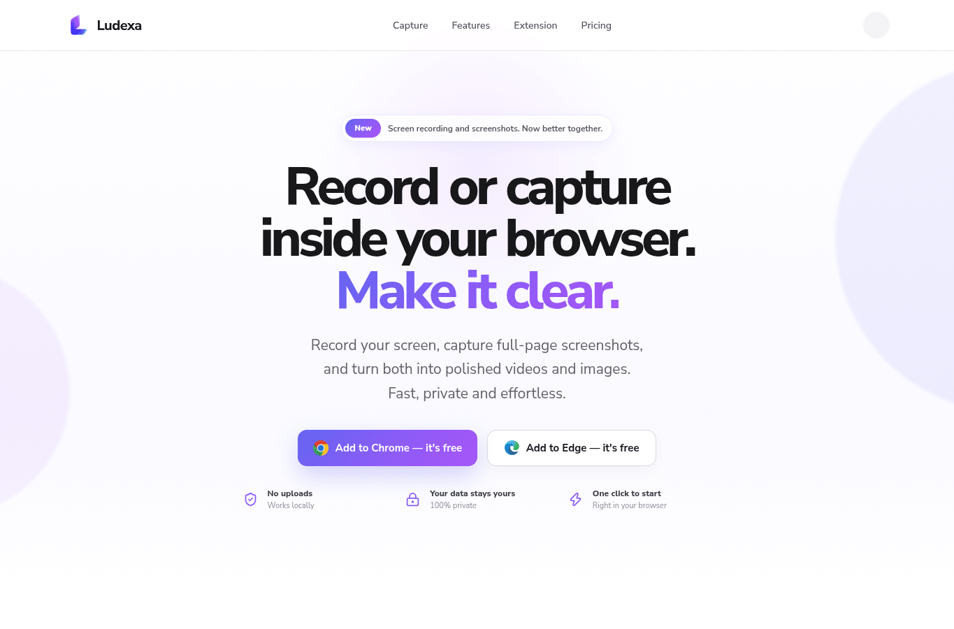 Capture d'écran de ludexa.io