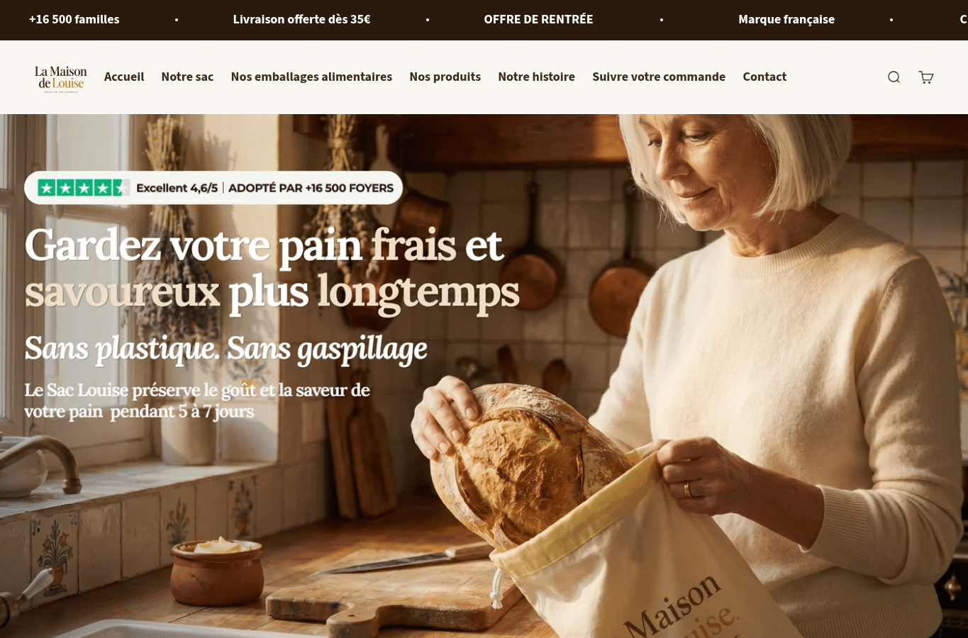 Capture d'écran de maison-de-louise.com