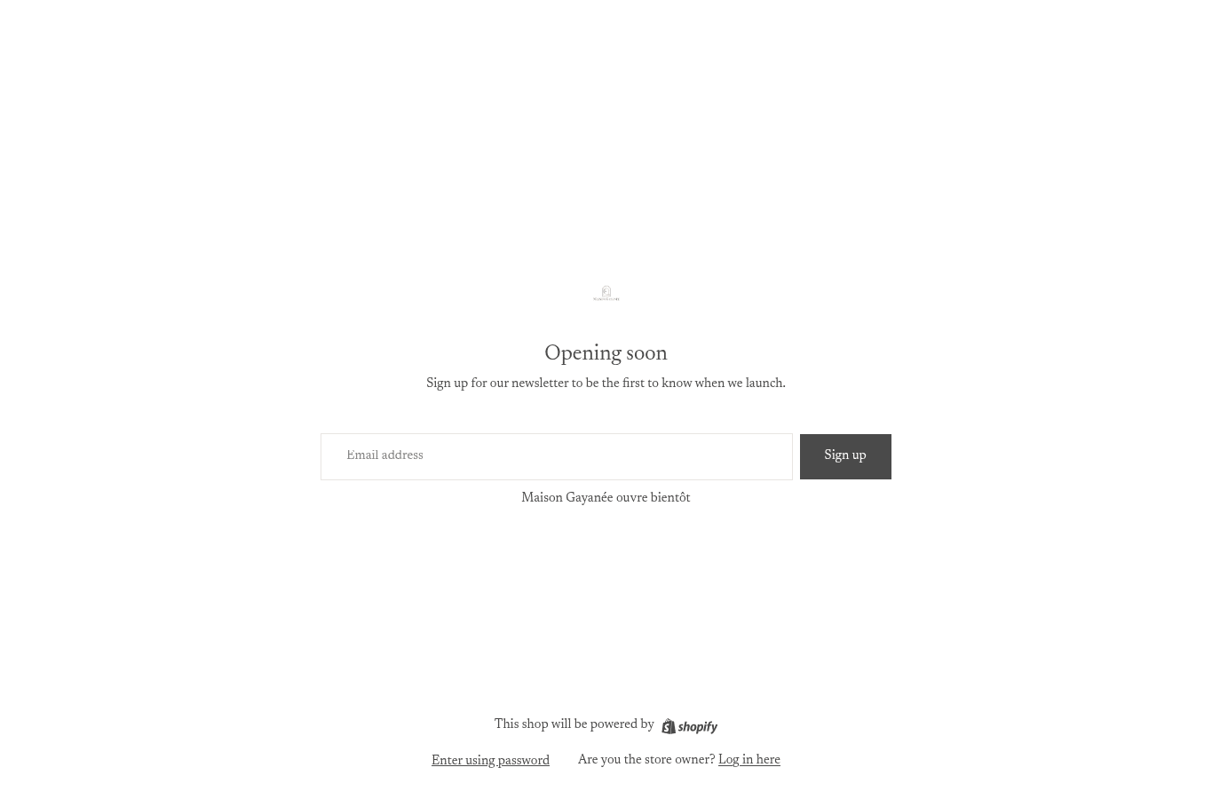 Capture d'écran de maisongayanee.com