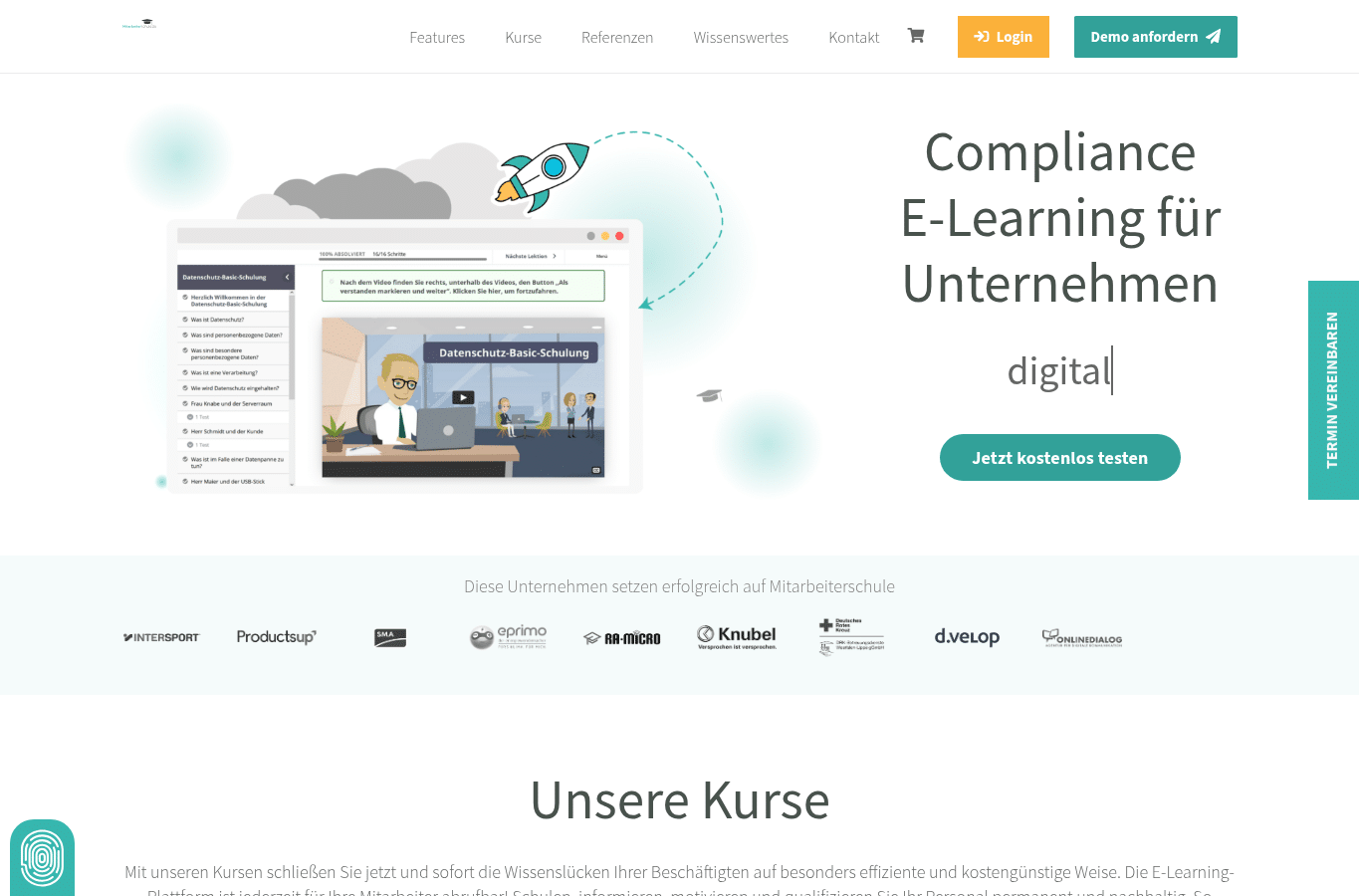 Capture d'écran de mitarbeiterschule.de