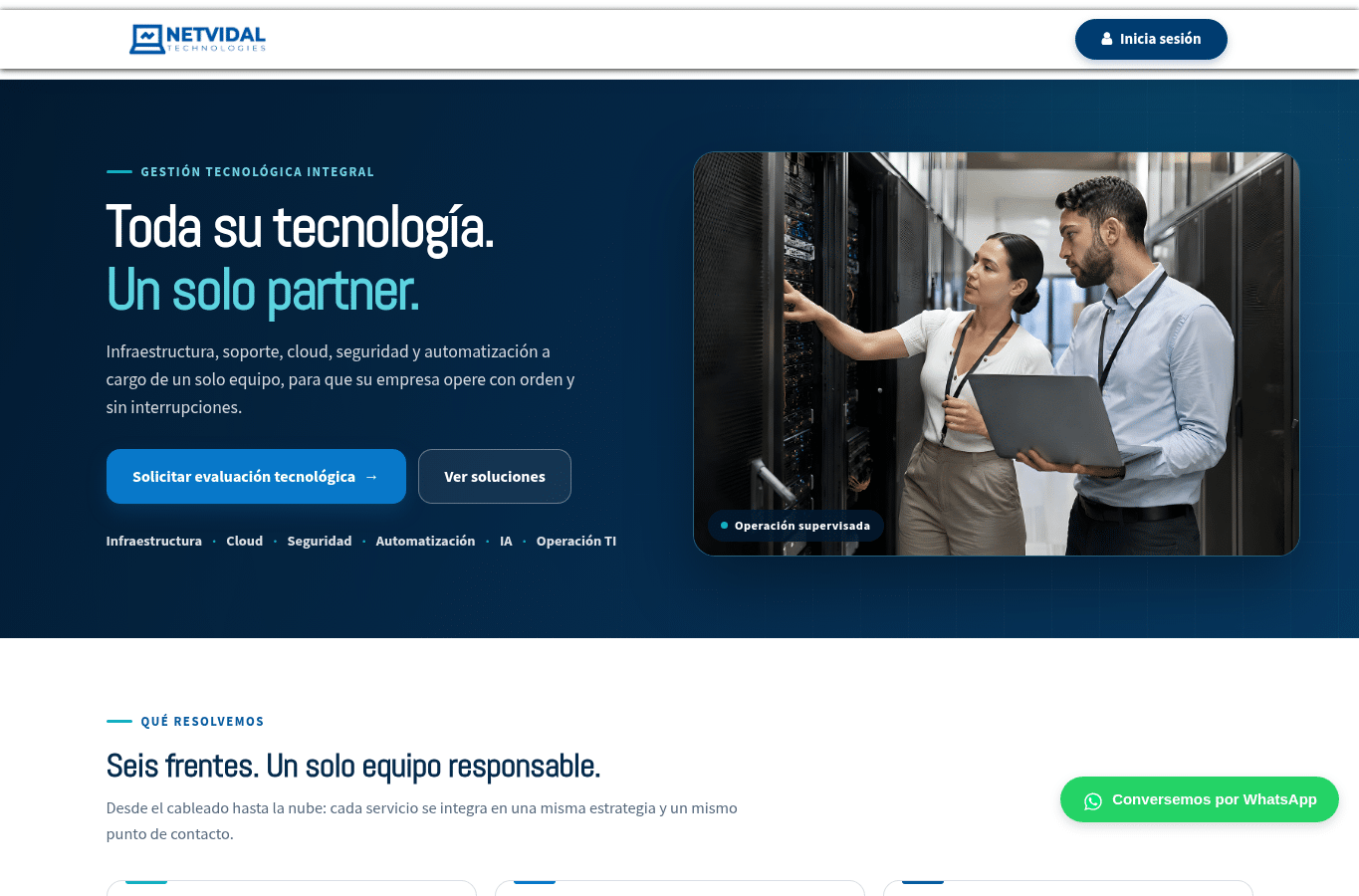 Capture d'écran de netvidal.com