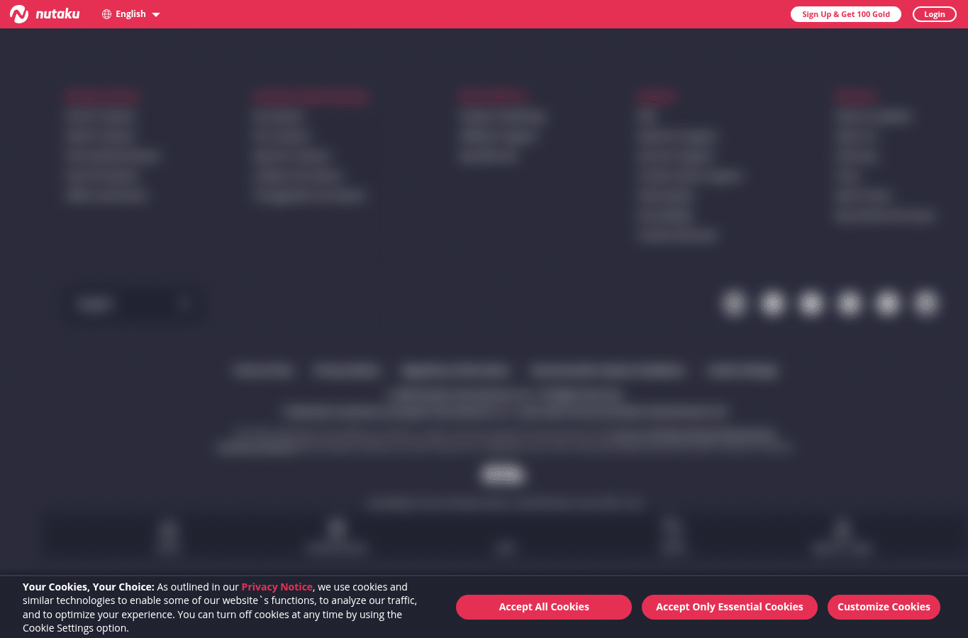 Capture d'écran de nutaku.net