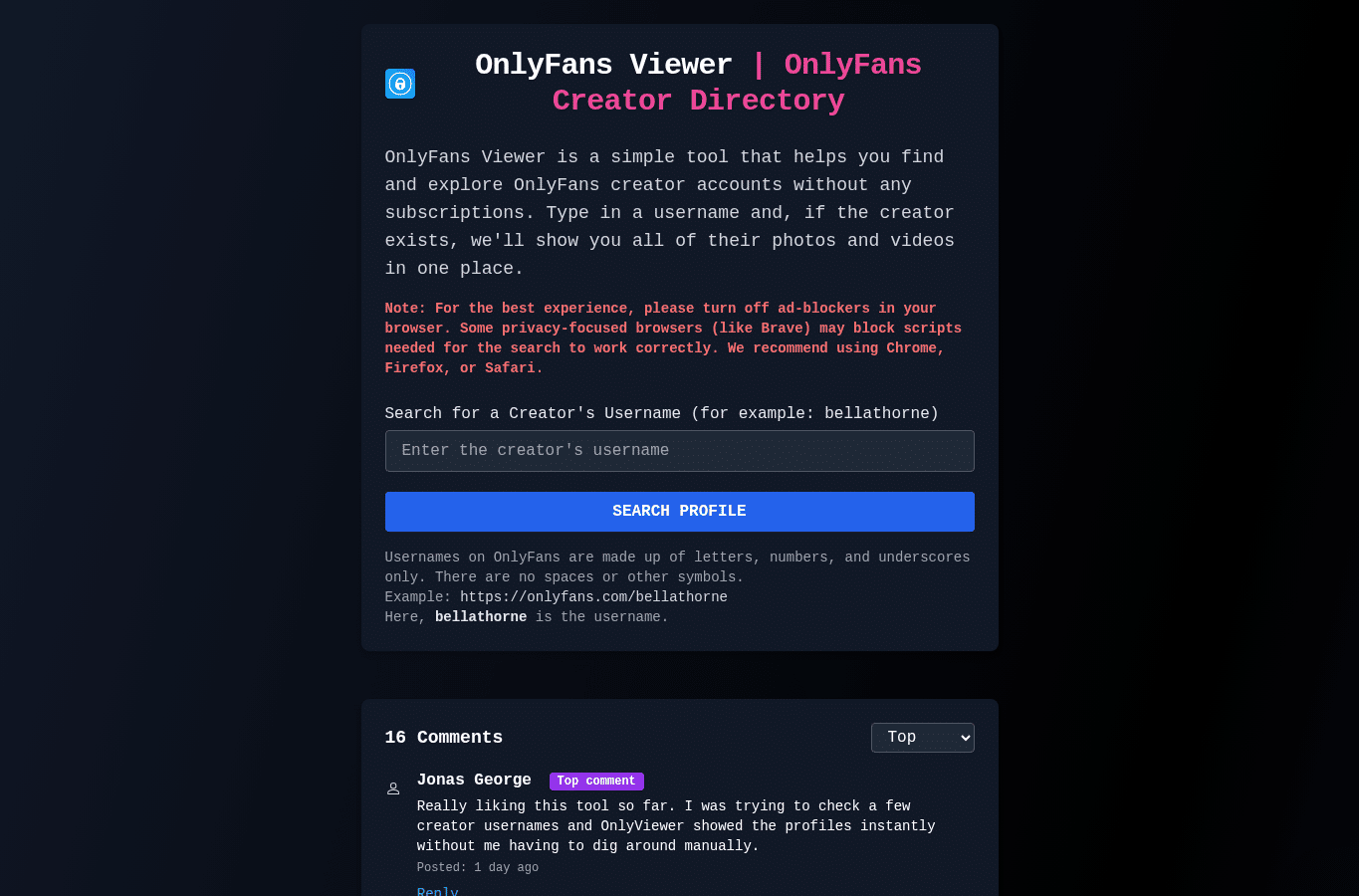 Capture d'écran de onlyviewer.live