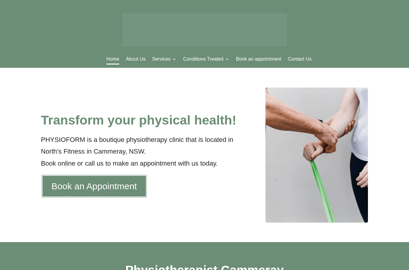 Capture d'écran de physioform.net.au