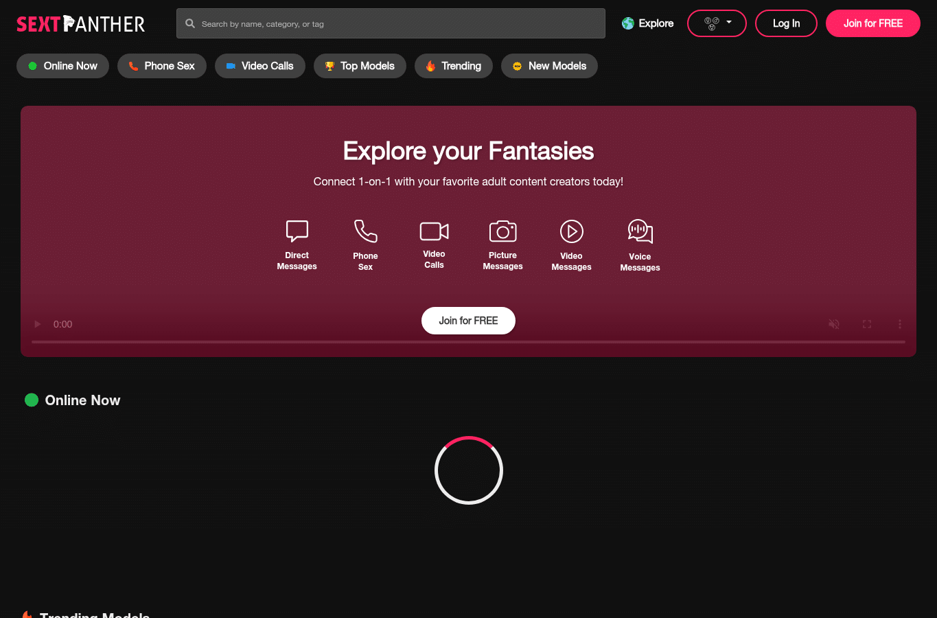 Capture d'écran de sextpanther.com