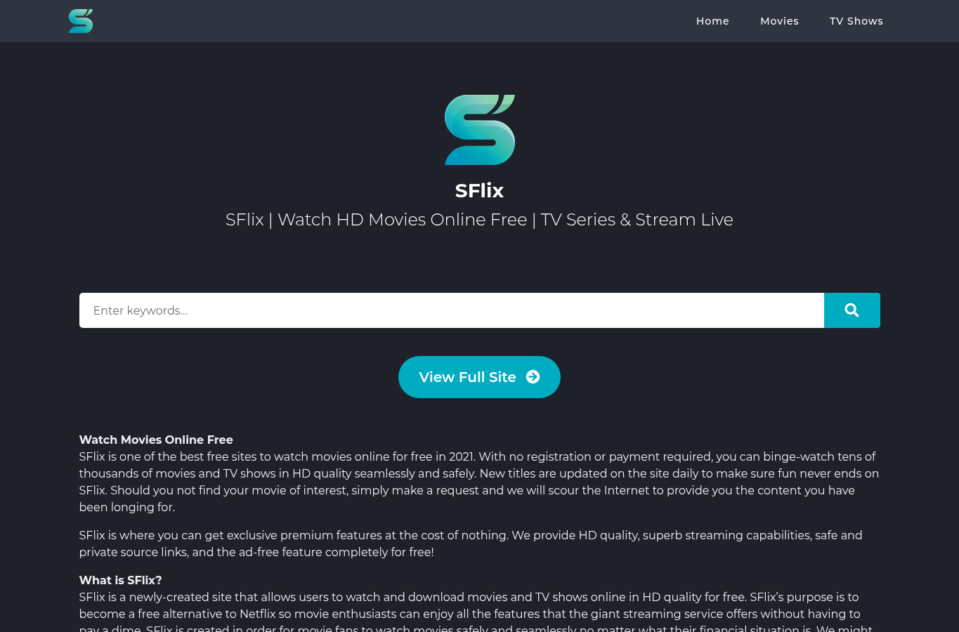 Capture d'écran de sflix.win