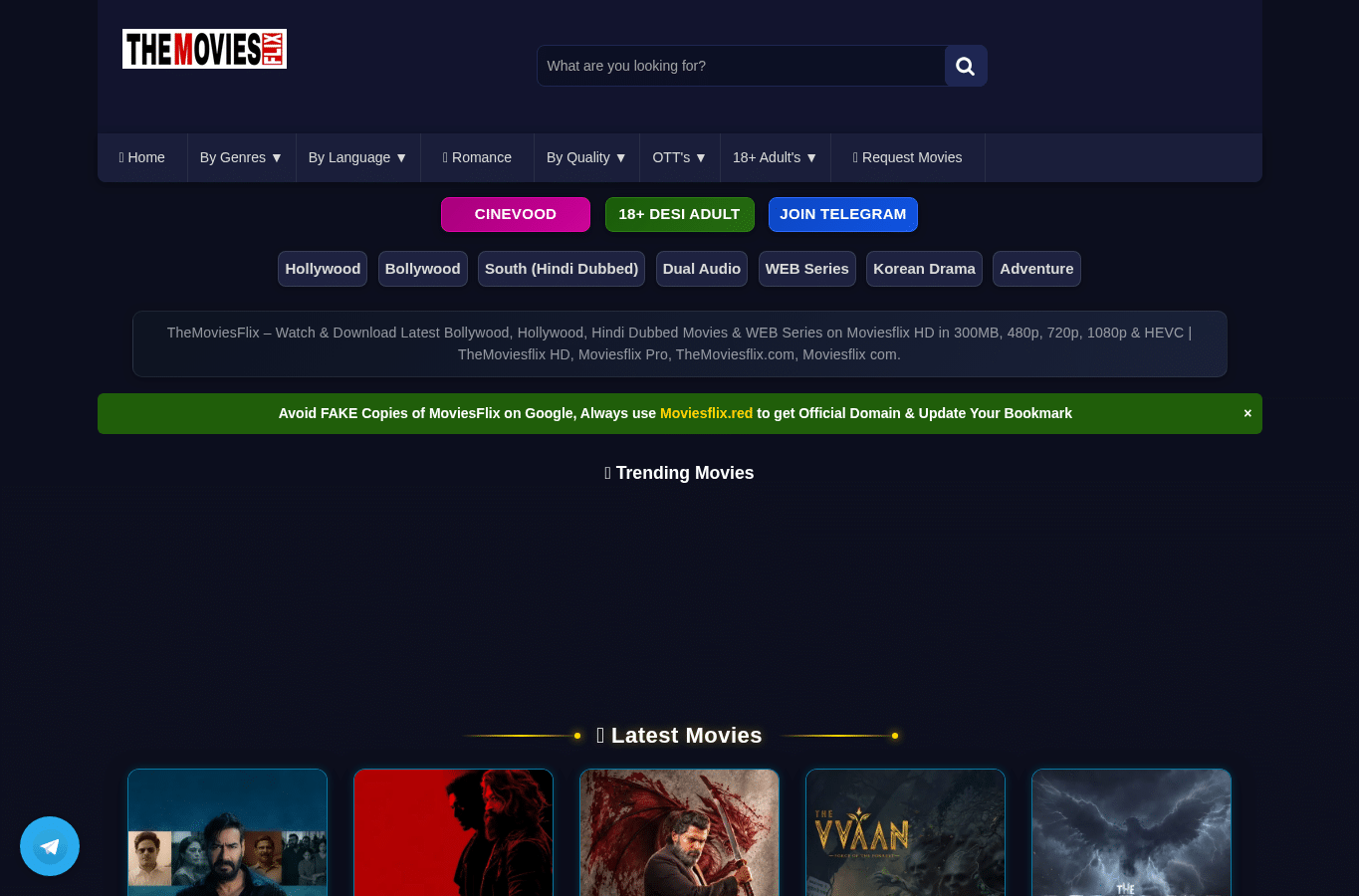 Capture d'écran de themoviesflixhq.com