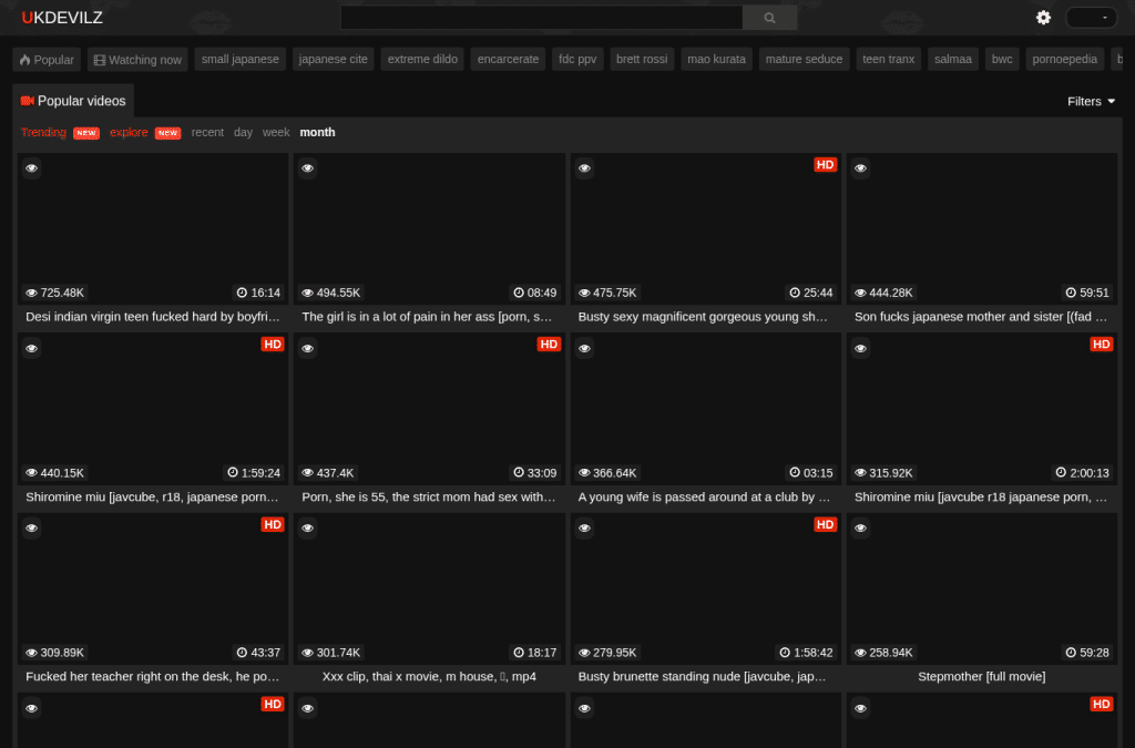 Capture d'écran de ukdevilz.com