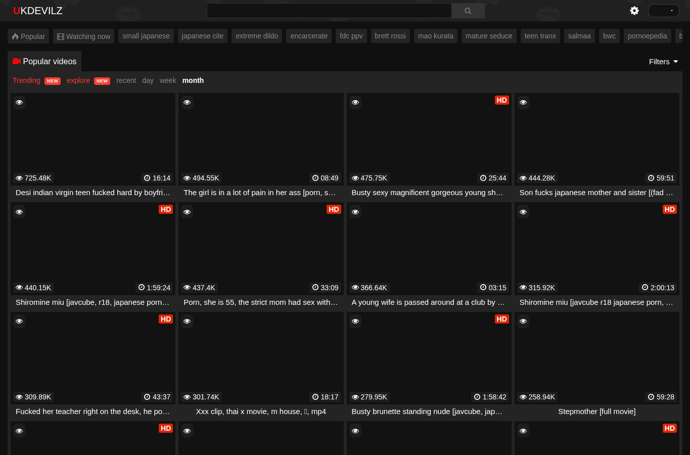Capture d'écran de ukdevilz.com