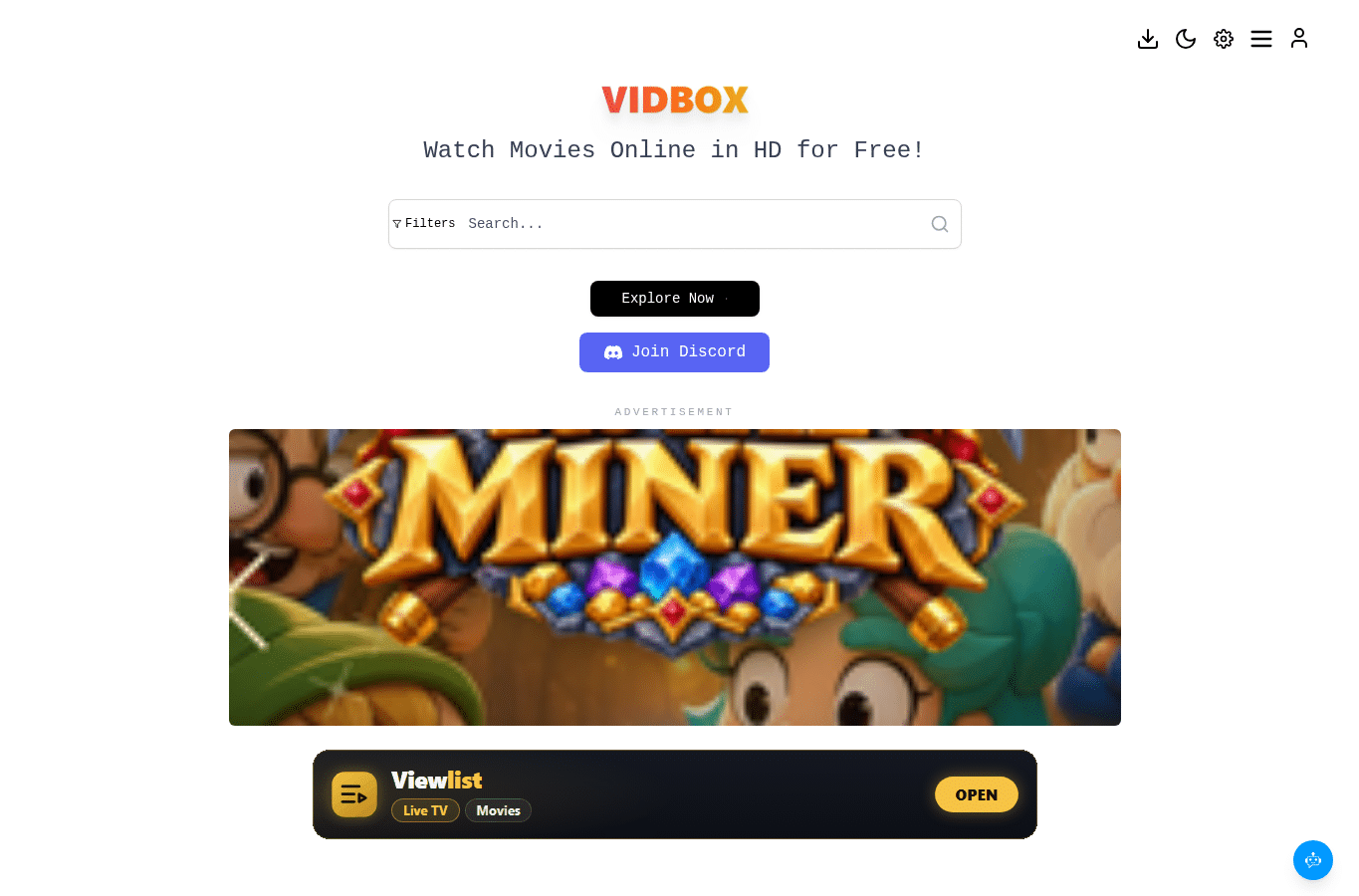 Capture d'écran de vidbox.wtf