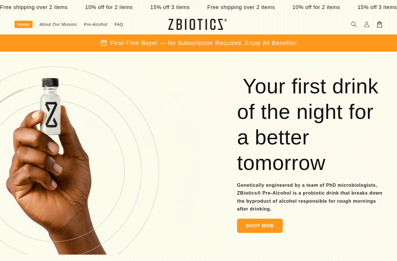 Capture d'écran de zbiotica.com